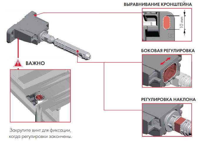 Скрытый менсолодержатель TRIADE PRO MAXI